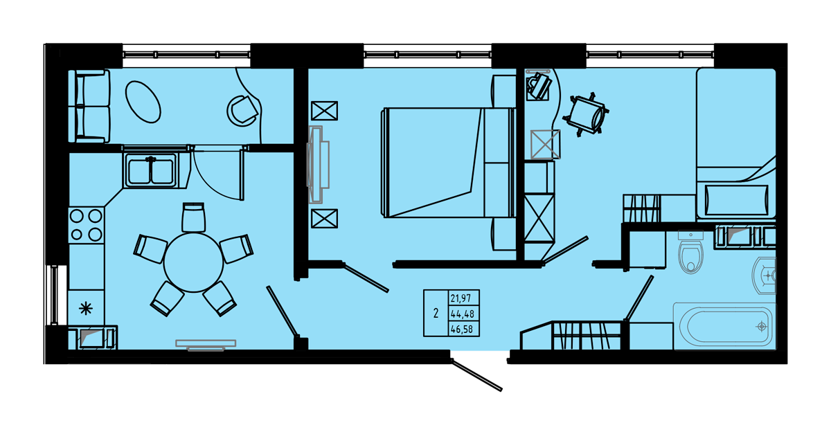 План квартиры №C4''-48