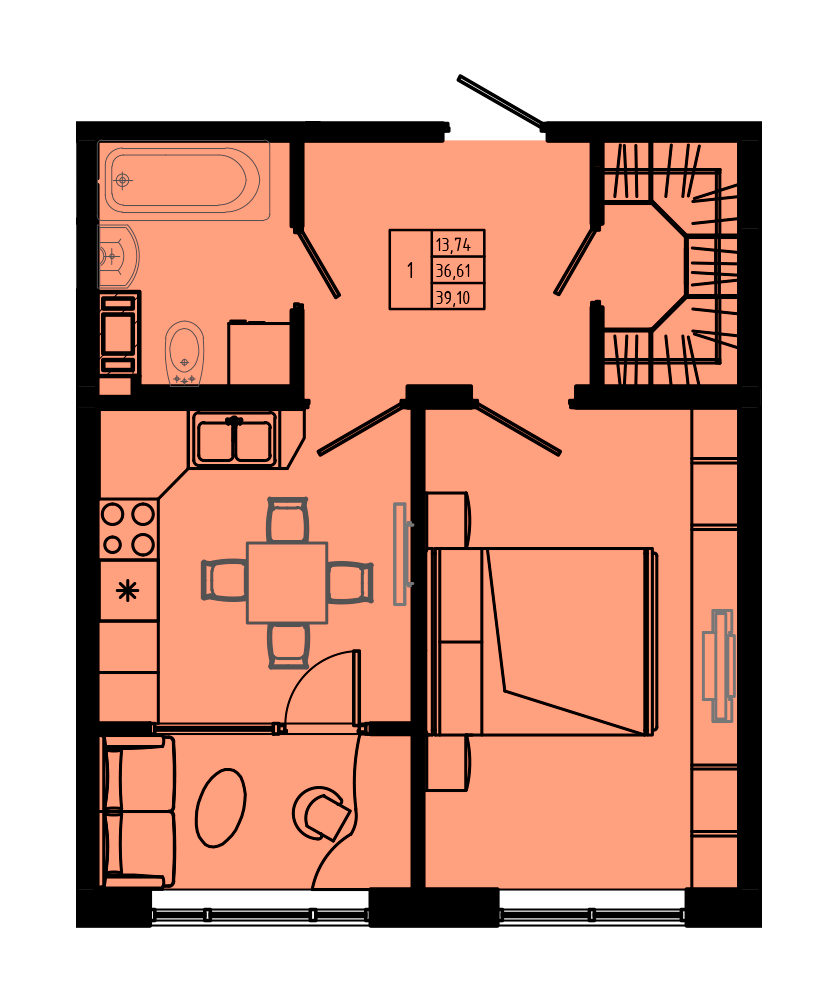 План квартиры №C3''-12