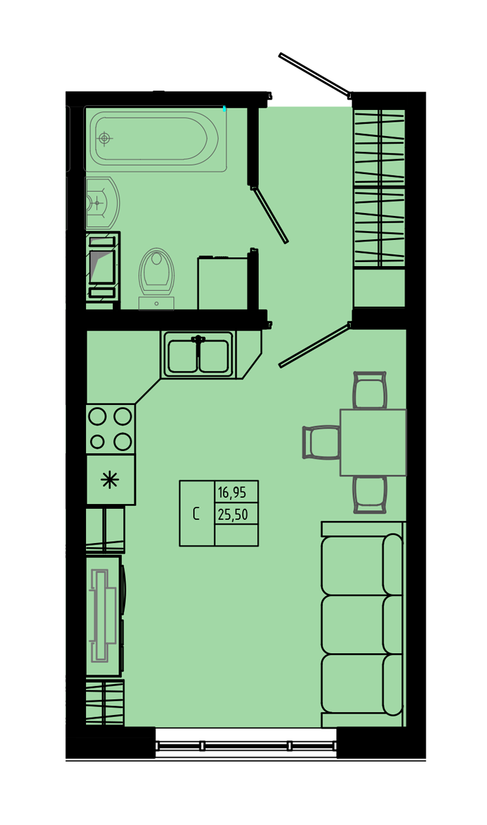 План квартиры №C2.1-35
