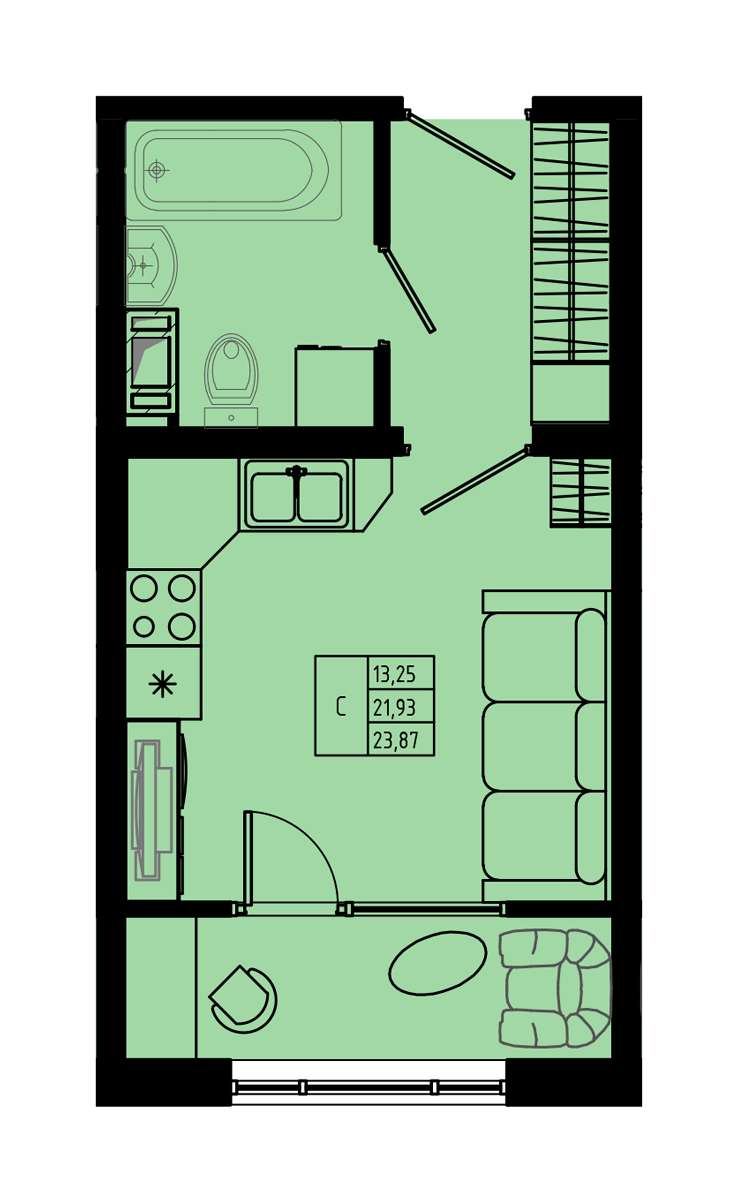 План квартиры №C2.1-40