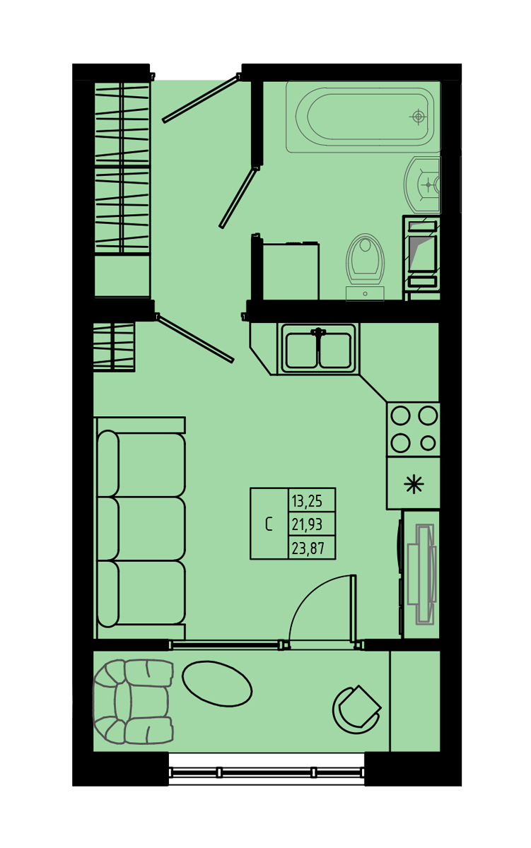План квартиры №C2.1-41