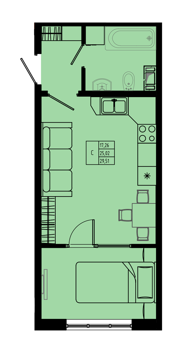 План квартиры №C2.1-50