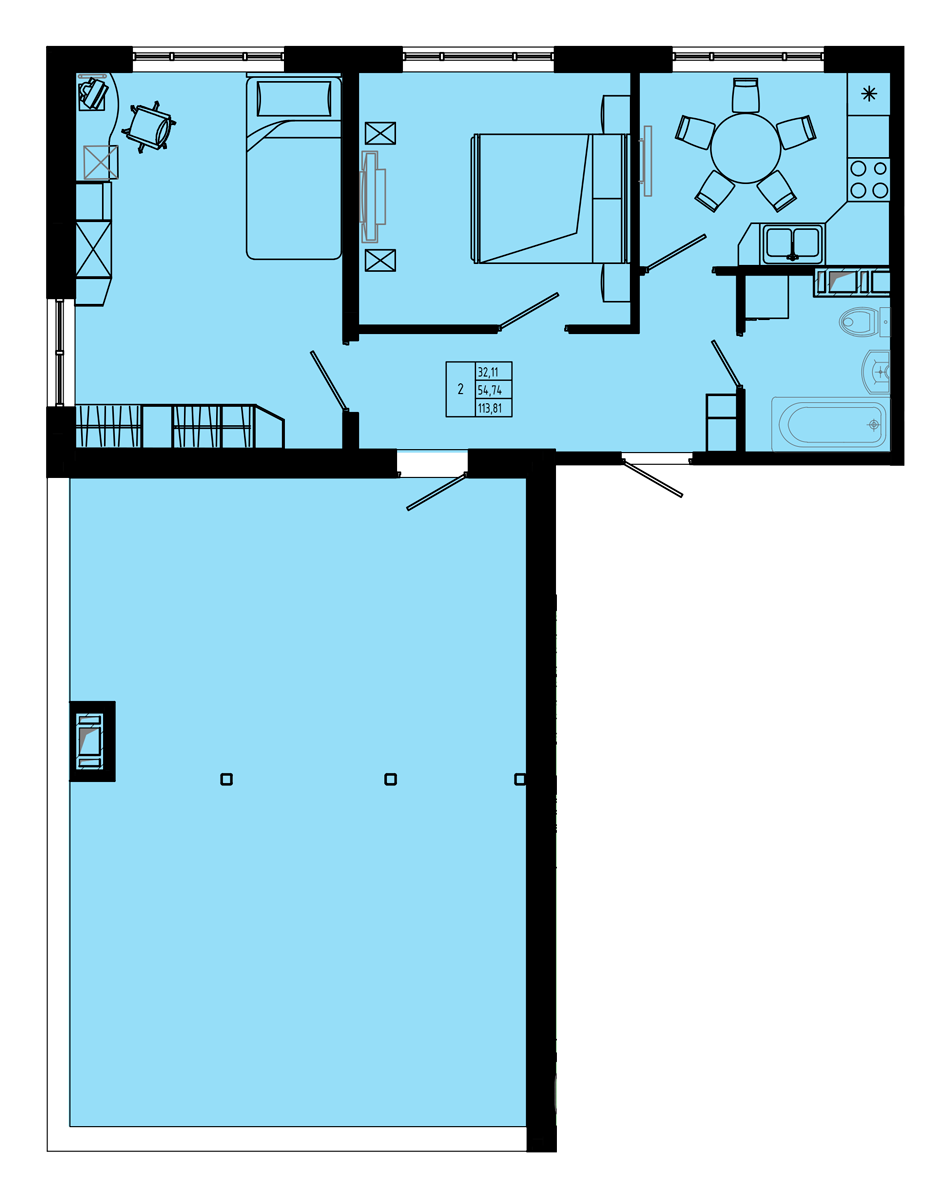 План квартиры №C2.1-52