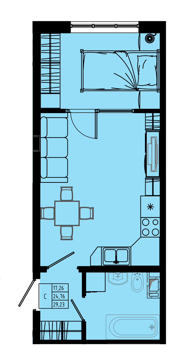 План квартиры №C2.1''-50