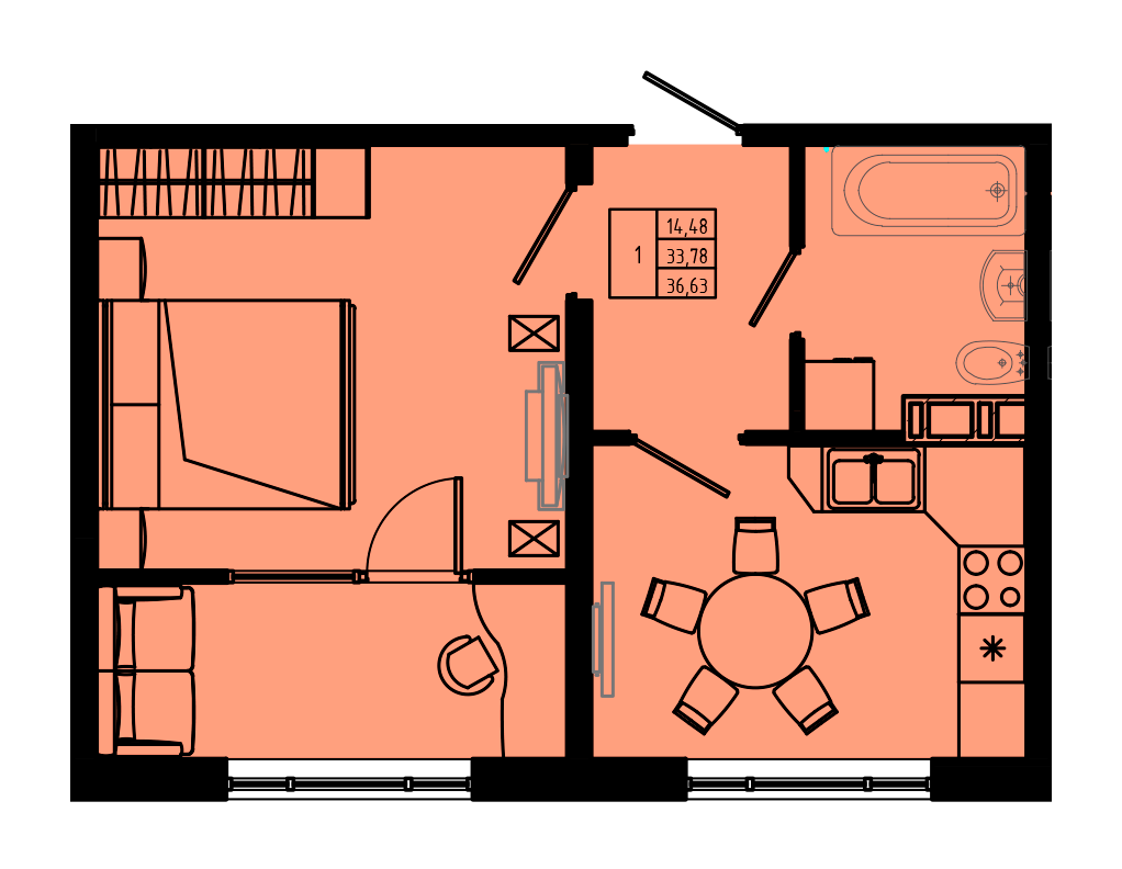 План квартиры №C3-6