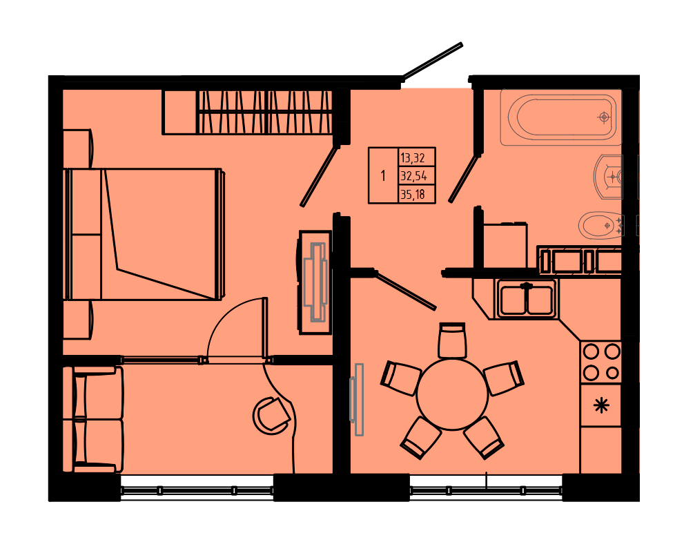План квартиры №C3-8