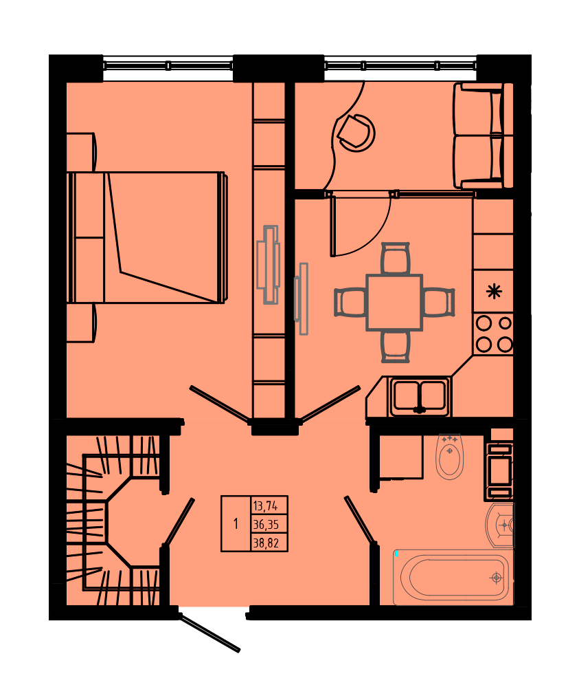 План квартиры №C3-12