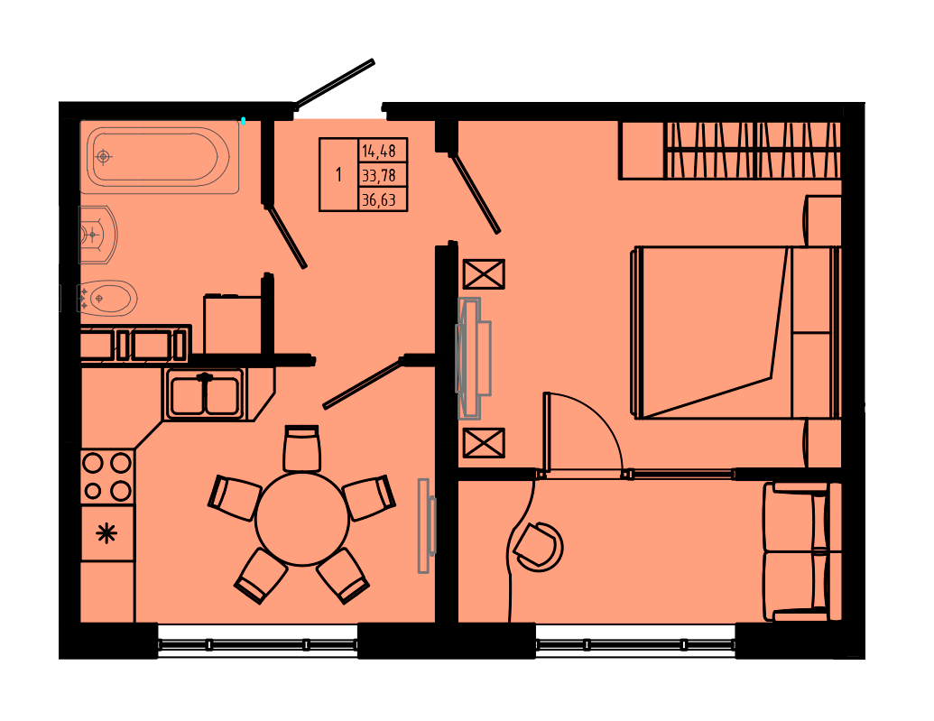 План квартиры №C3-59