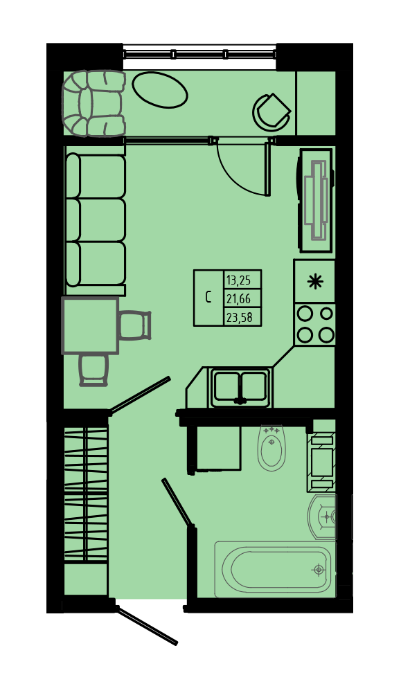 План квартиры №C3-88