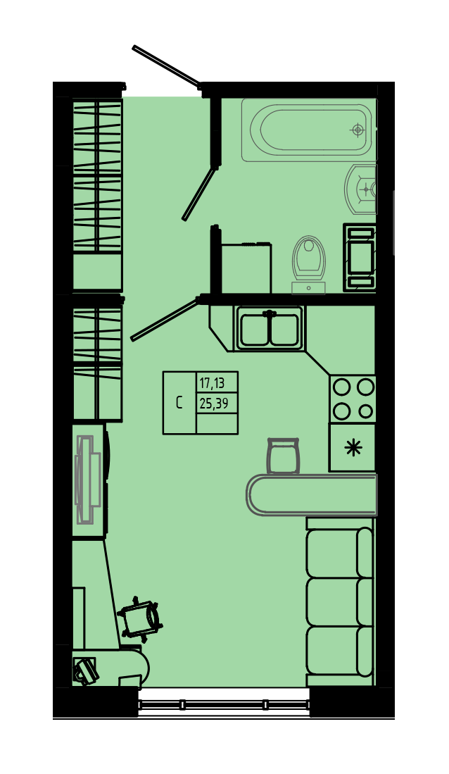 План квартиры №C4-1