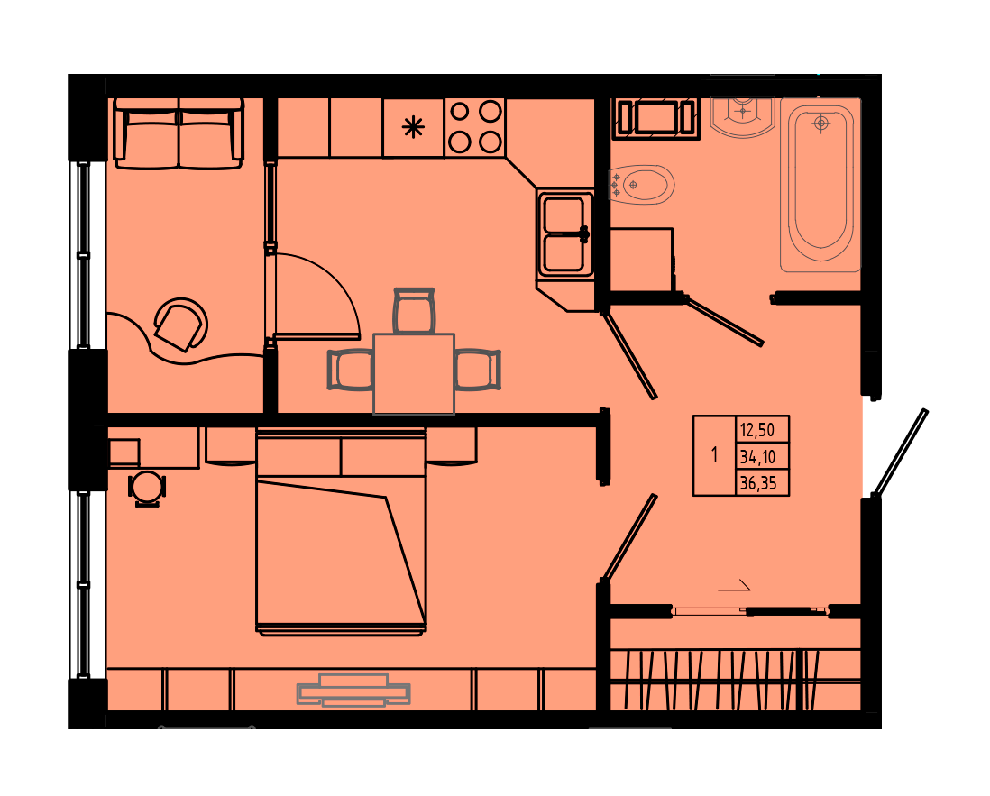 План квартиры №C4-5