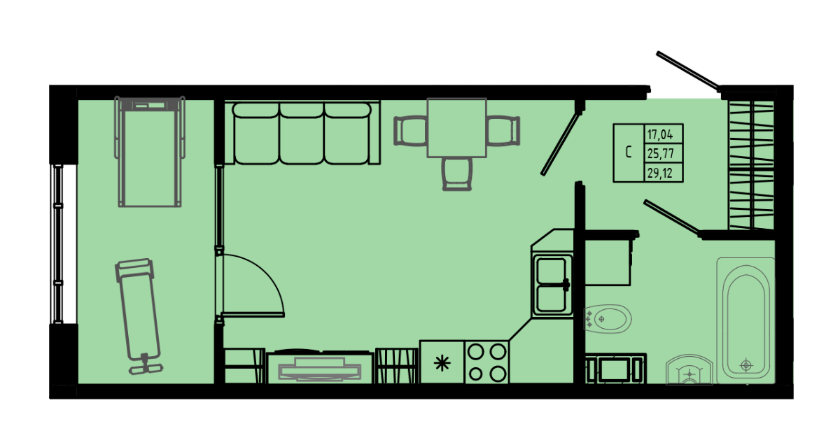 План квартиры №C4-6