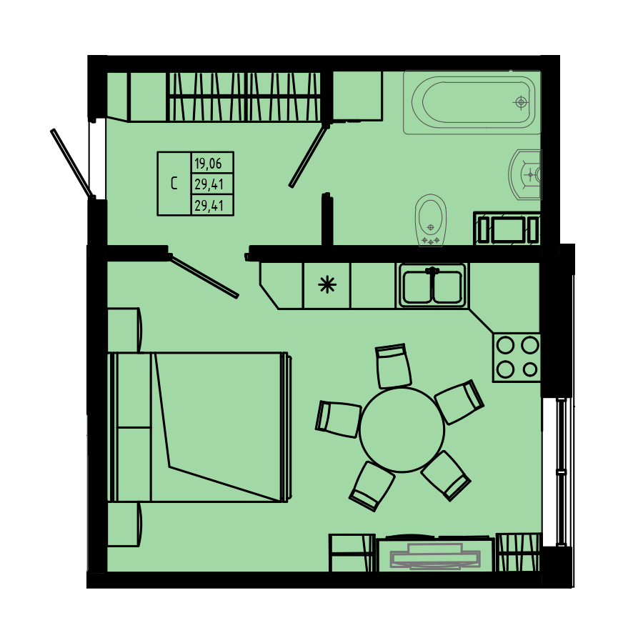 План квартиры №C4-7