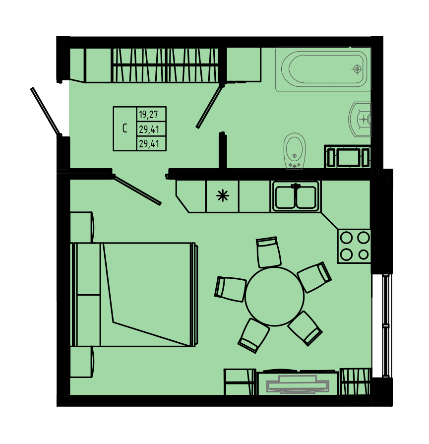 План квартиры №C4-16