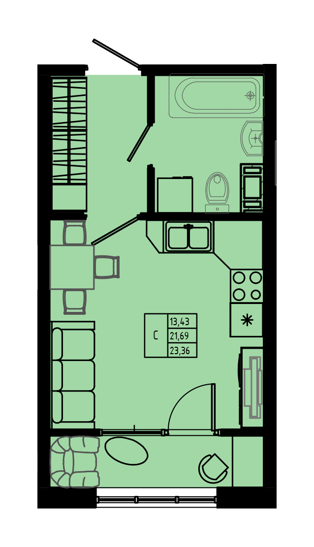 План квартиры №C4-46
