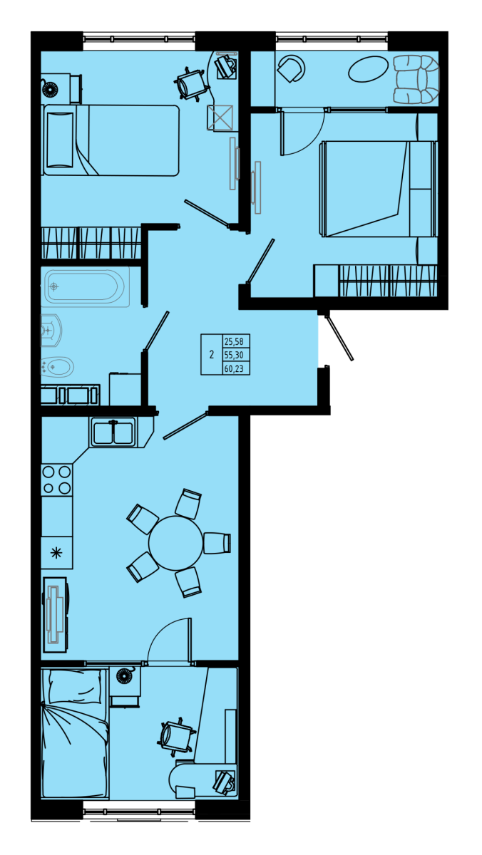 План квартиры №C5-1