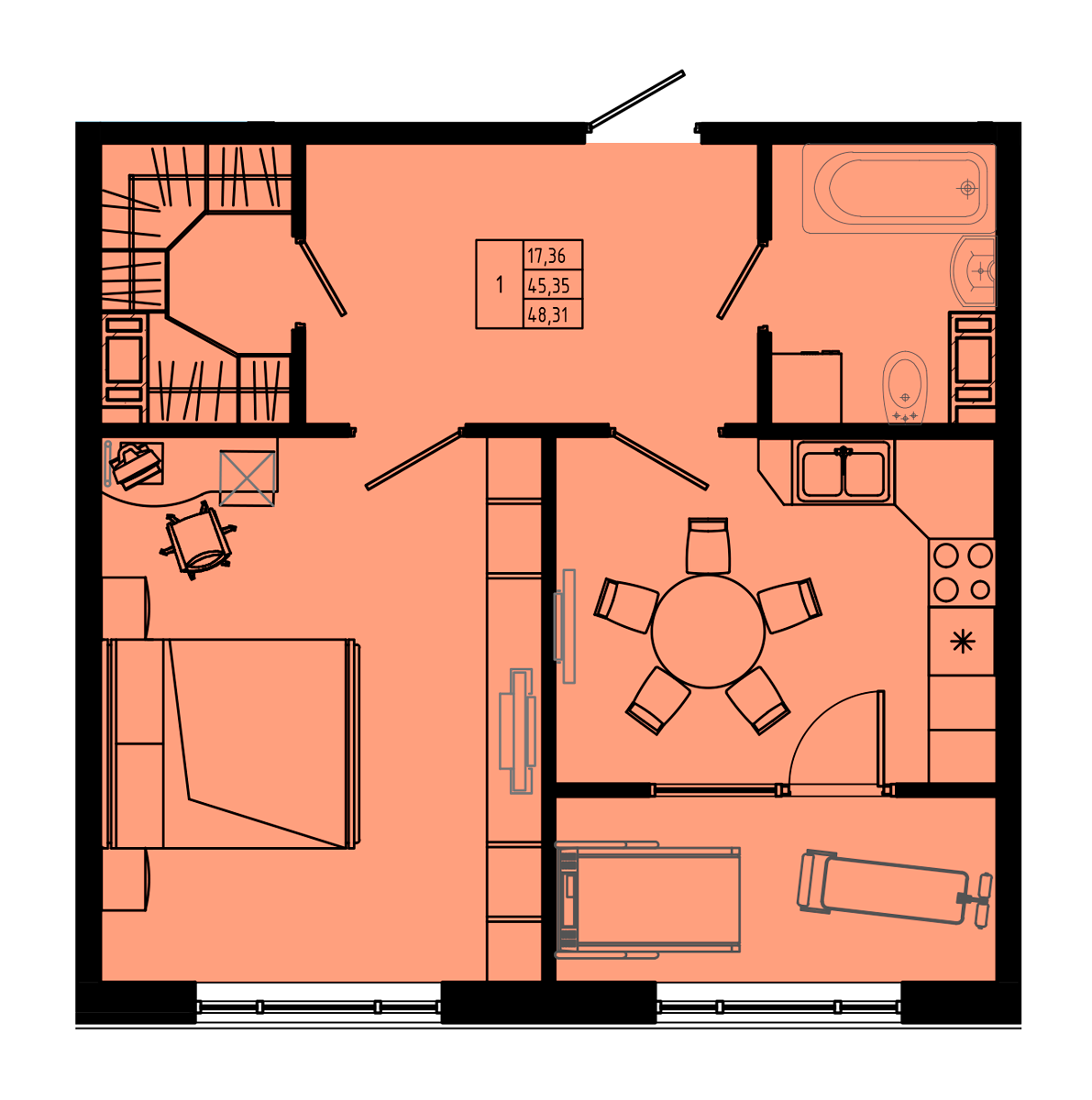План квартиры №C5-6