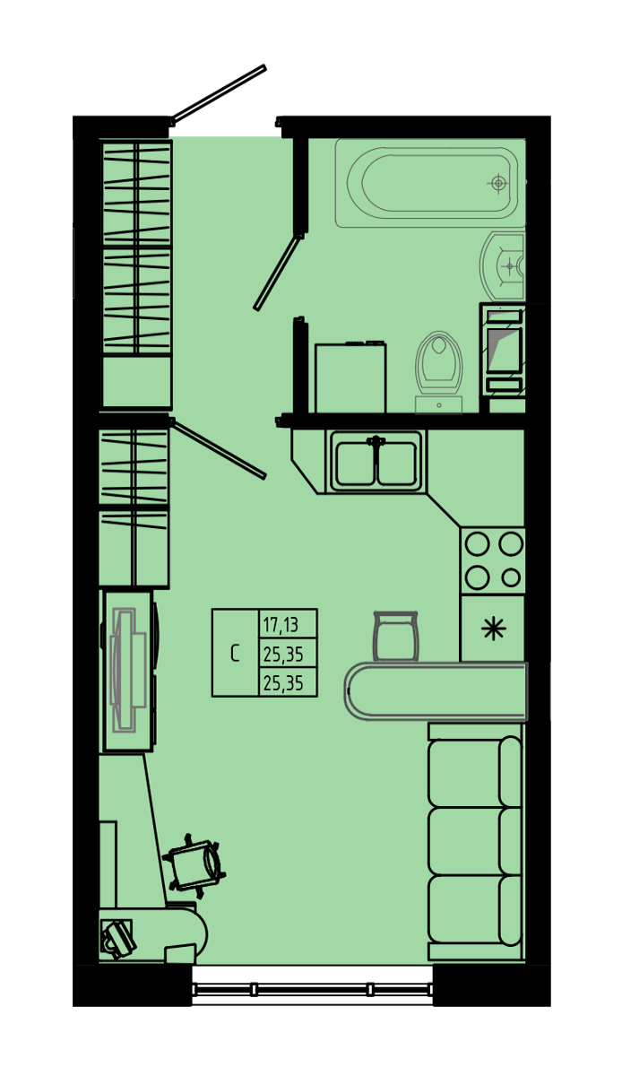 План квартиры №C5-19