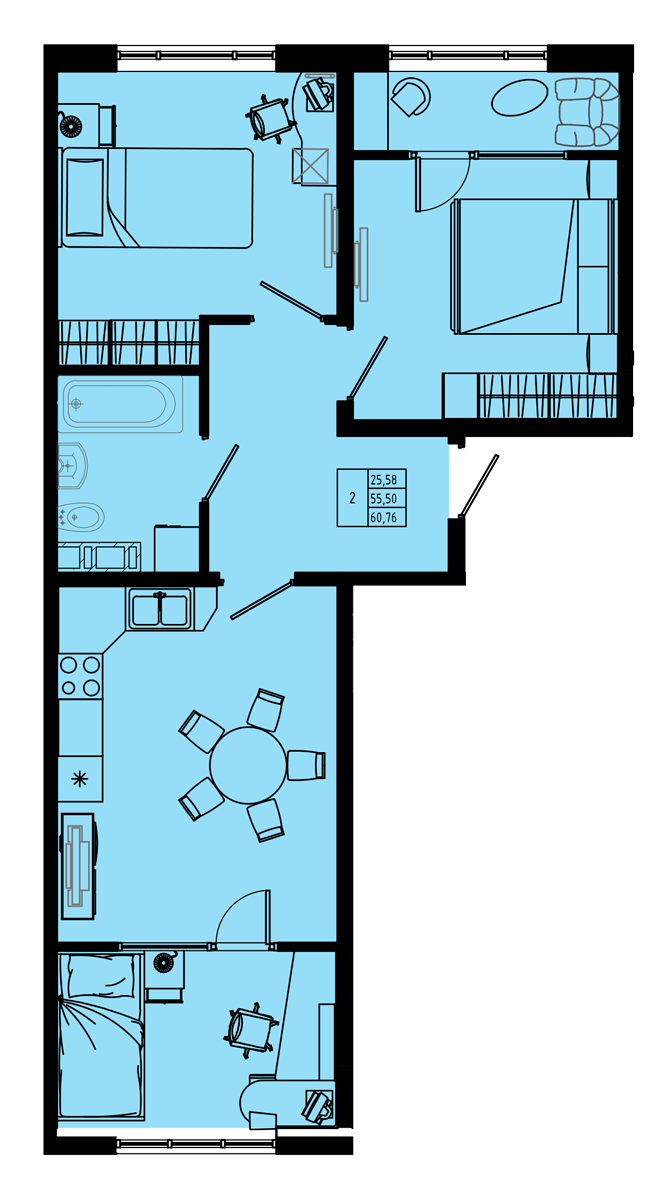План квартиры №C5-44