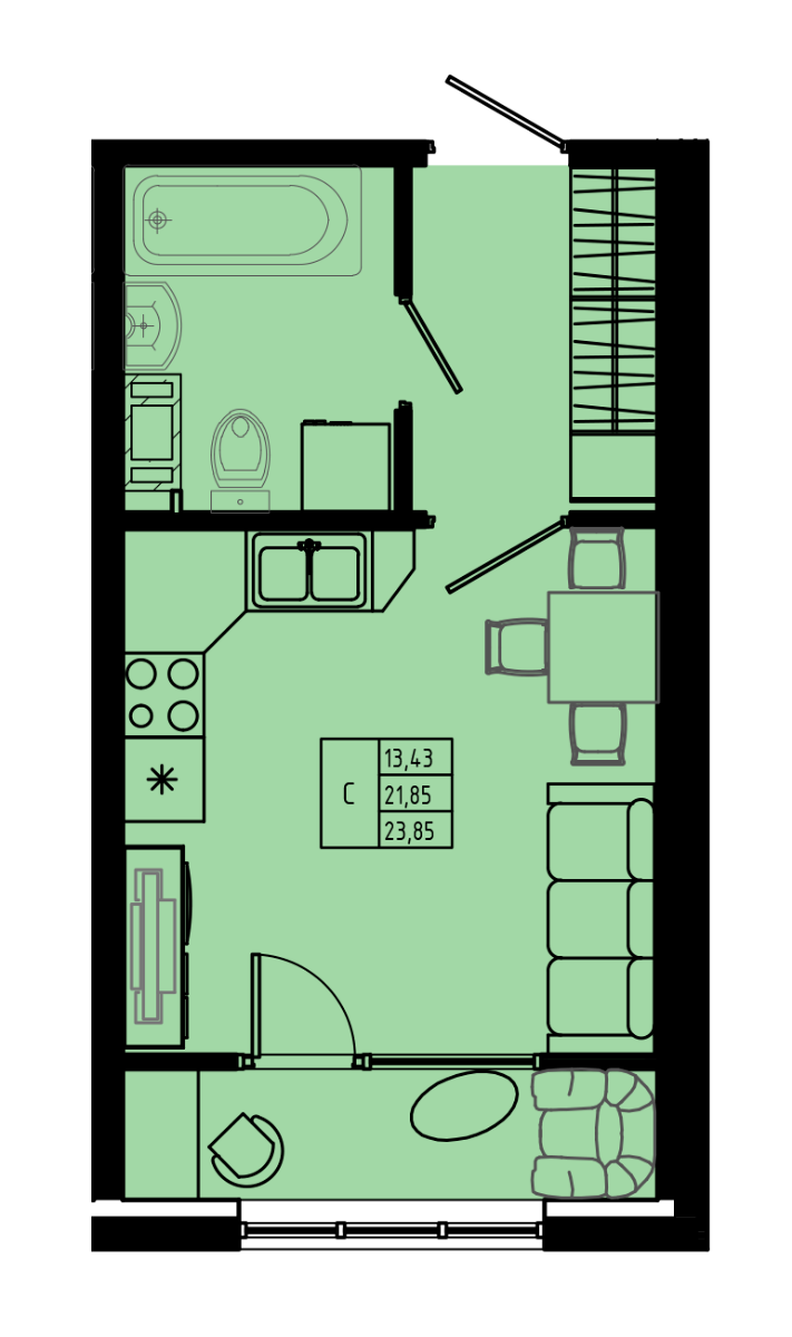 План квартиры №C5-38
