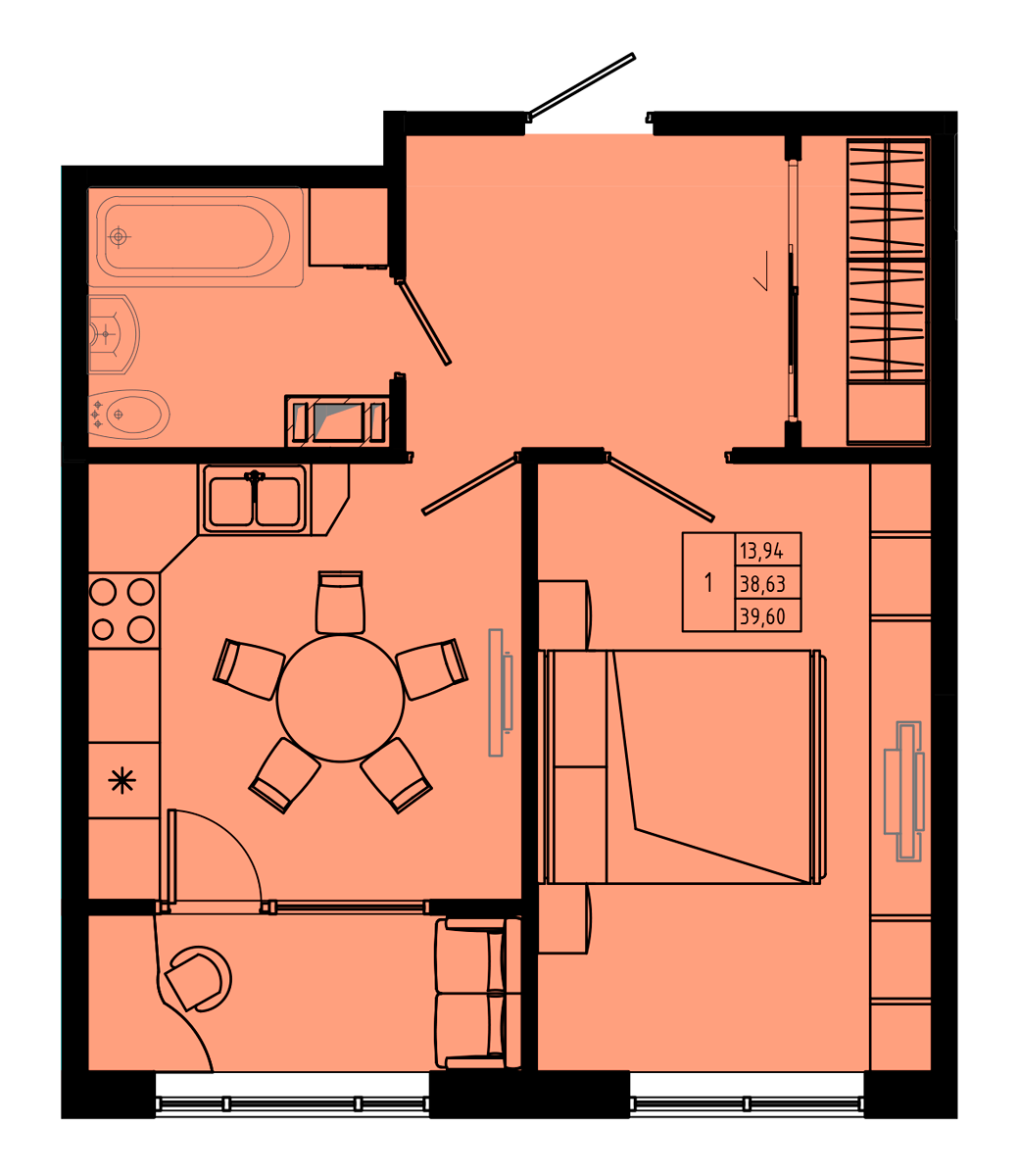 План квартиры №C1.1-33